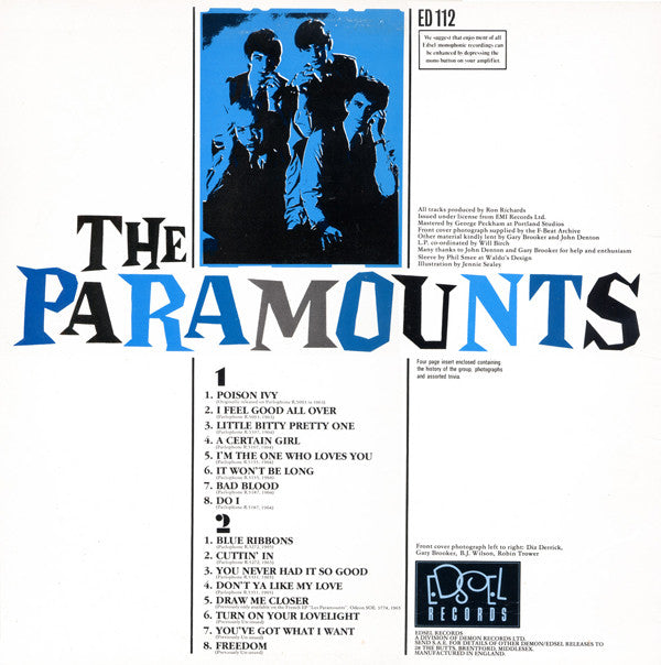 The Paramounts : Whiter Shades Of R&B (LP, Comp, Mono)