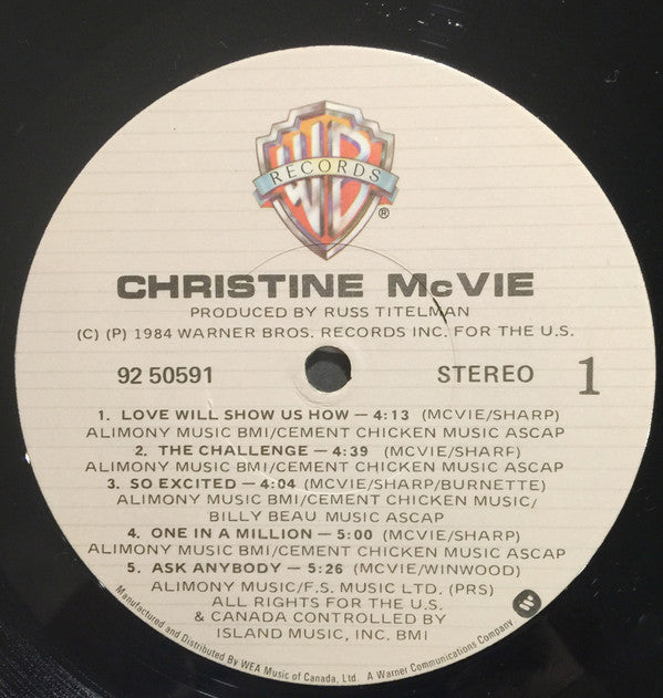Christine McVie : Christine McVie (LP, Album)