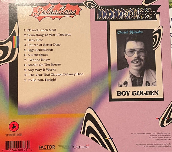 Boy Golden : Church of Better Daze (CD, Album)