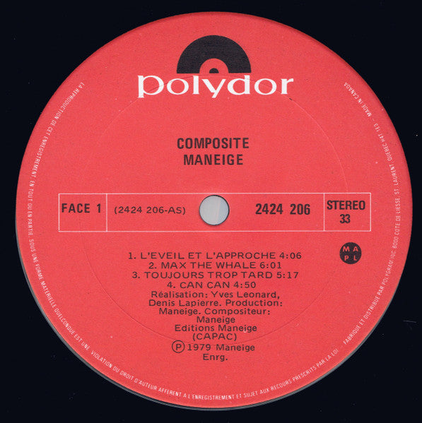 Maneige : Composite (LP, Album)