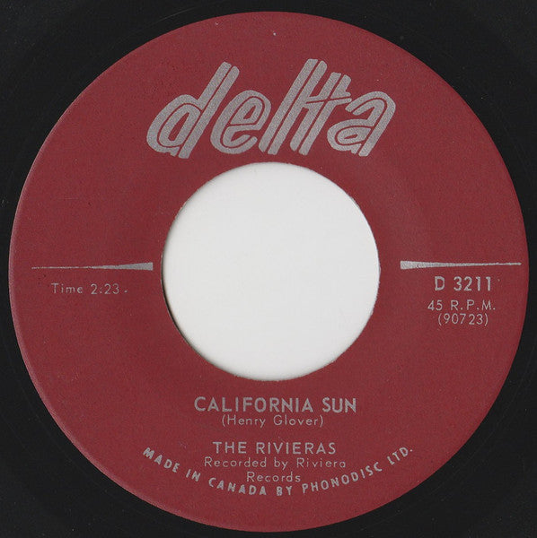 The Rivieras : California Sun / H B Goose Step (7", Single)