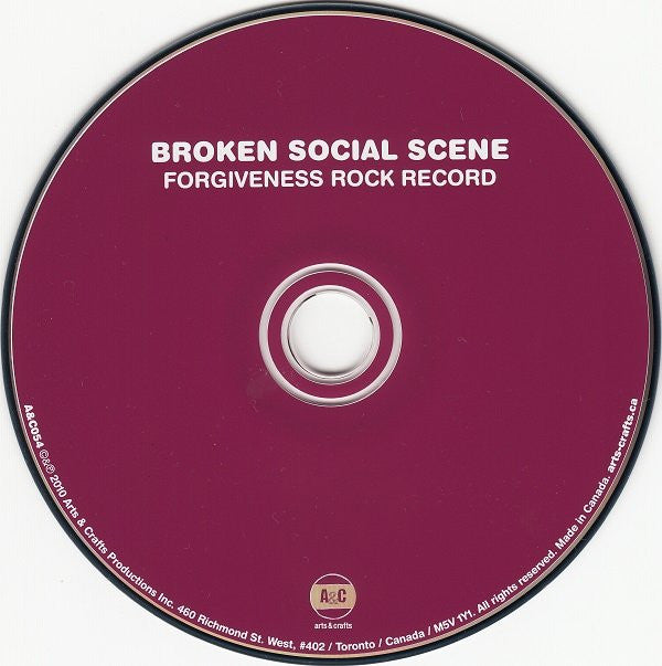 Broken Social Scene : Forgiveness Rock Record (CD, Album, Dig)