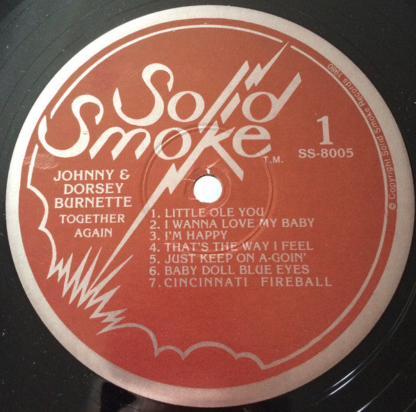 Johnny & Dorsey Burnette : Together Again (LP, Comp)