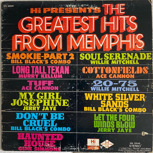 Various : Hi Presents The Greatest Hits From Memphis (LP, Comp)