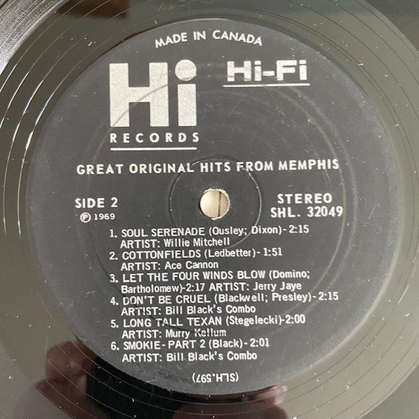 Various : Hi Presents The Greatest Hits From Memphis (LP, Comp)