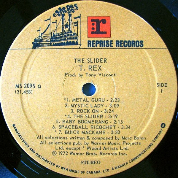 T. Rex : The Slider (LP, Album, RE)
