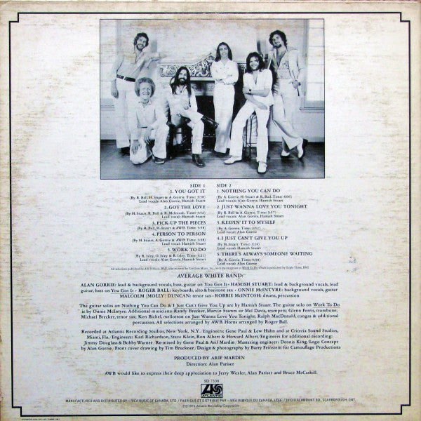 Average White Band : AWB (LP, Album, Don)