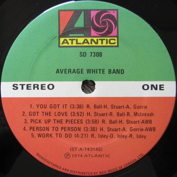 Average White Band : AWB (LP, Album, Don)