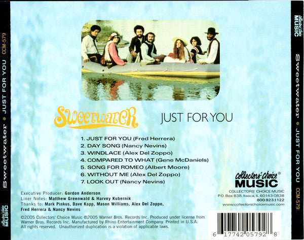 Sweetwater : Just For You (CD, RE)