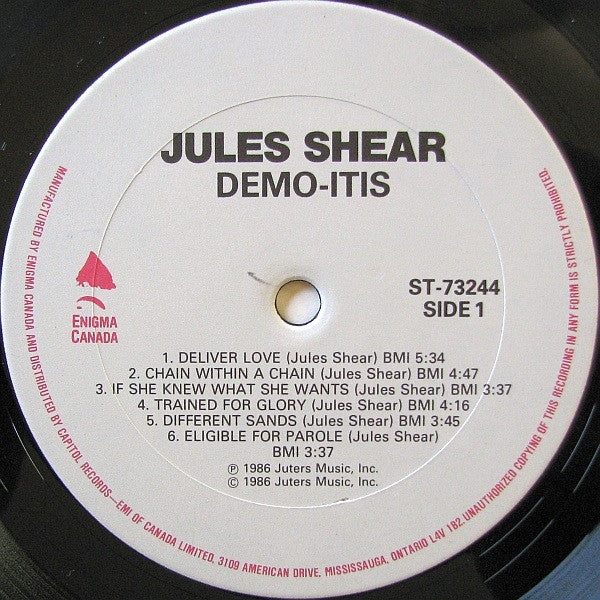 Jules Shear : Demo-itis (LP, Album)