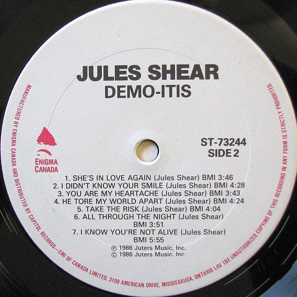 Jules Shear : Demo-itis (LP, Album)