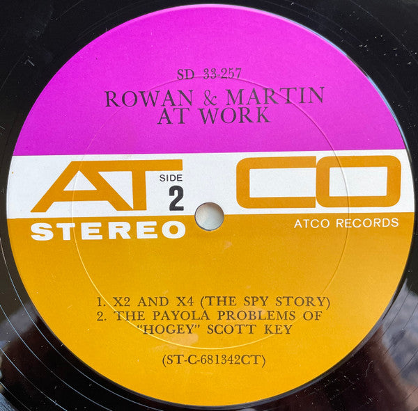Rowan & Martin : Rowan & Martin At Work (LP, Album, Ter)