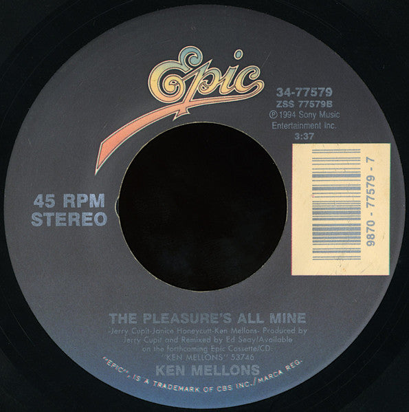 Ken Mellons : Jukebox Junkie (7")