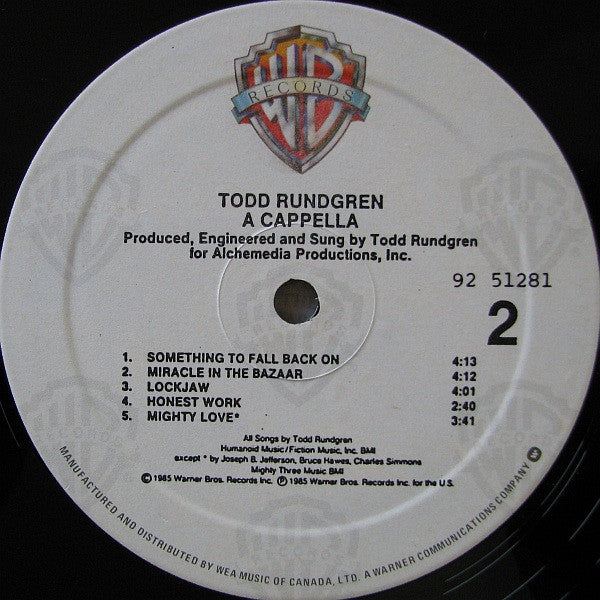 Todd Rundgren : A Cappella (LP, Album)