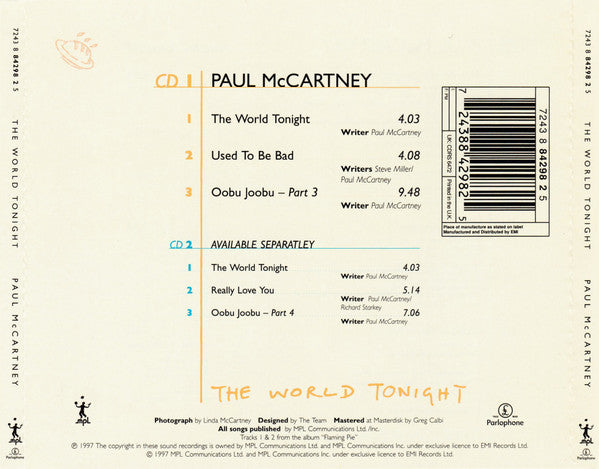 Paul McCartney : The World Tonight (CD, Single, CD1)