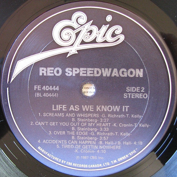 REO Speedwagon : Life As We Know It (LP, Album)