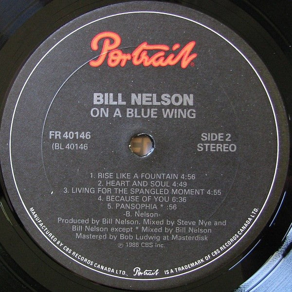 Bill Nelson : On A Blue Wing (LP, Album)
