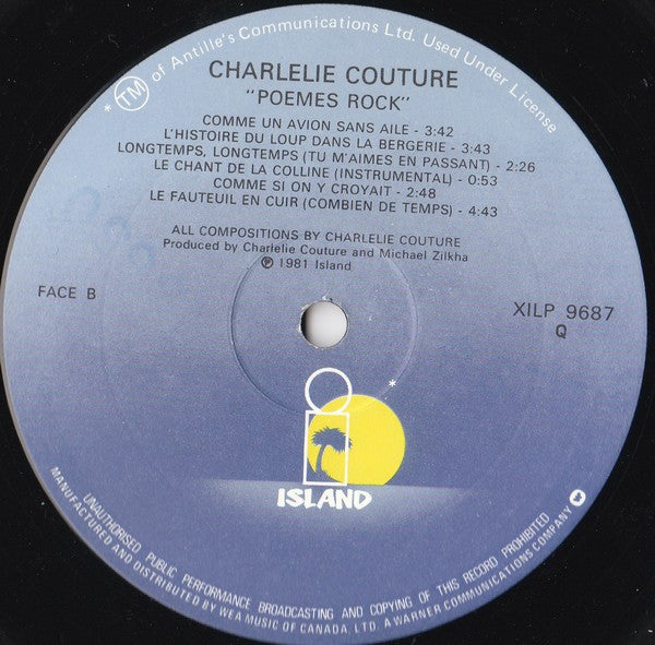 Charlélie Couture : Poèmes Rock (LP, Album)