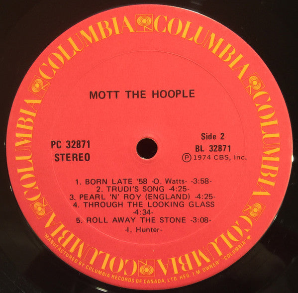 Mott The Hoople : The Hoople (LP, Album)