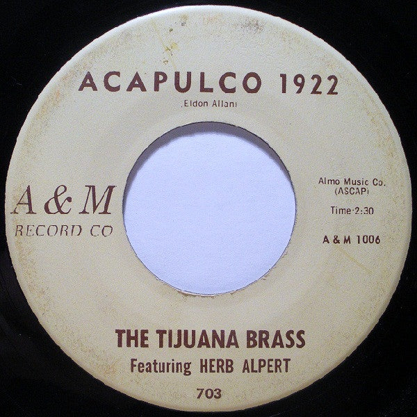 Herb Alpert & The Tijuana Brass : The Lonely Bull (El Solo Torro) (7", Roc)