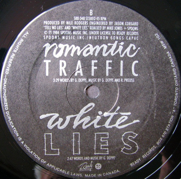Spoons : Tell No Lies (12", EP)