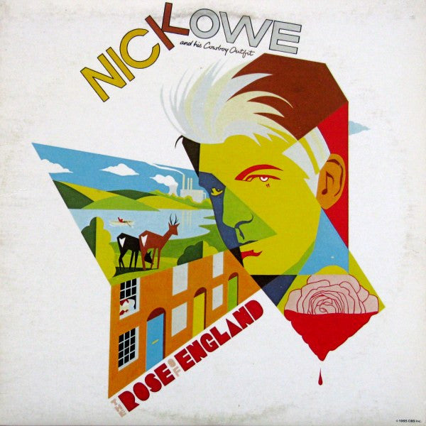 Nick Lowe And His Cowboy Outfit : The Rose Of England (LP, Album)