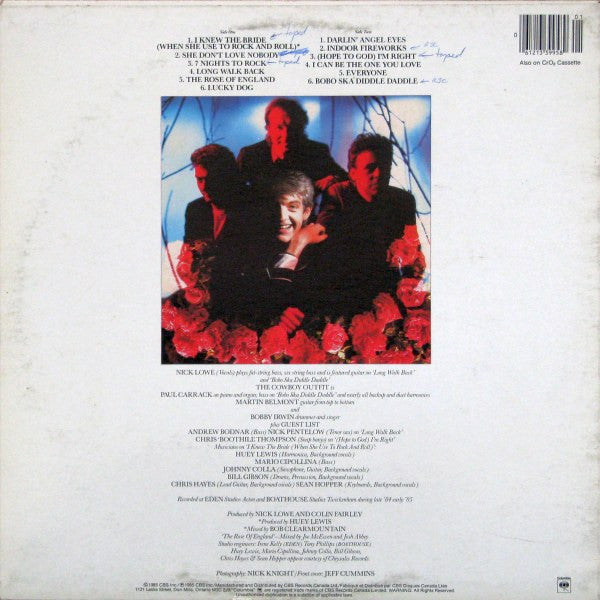 Nick Lowe And His Cowboy Outfit : The Rose Of England (LP, Album)