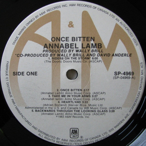 Annabel Lamb : Once Bitten (LP, Album)