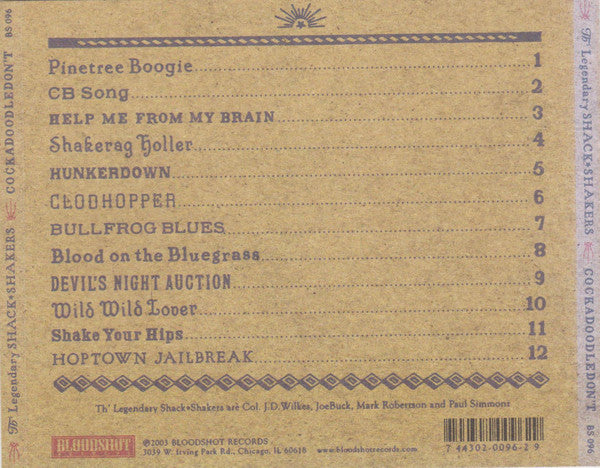 Th' Legendary Shack*Shakers* : Cockadoodledon't (CD, Album)