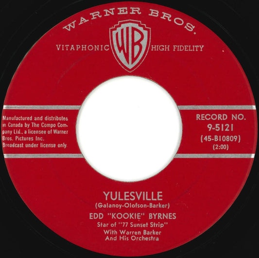 Edd "Kookie" Byrnes With Warren Barker And His Orchestra : Yulesville (7", Single)