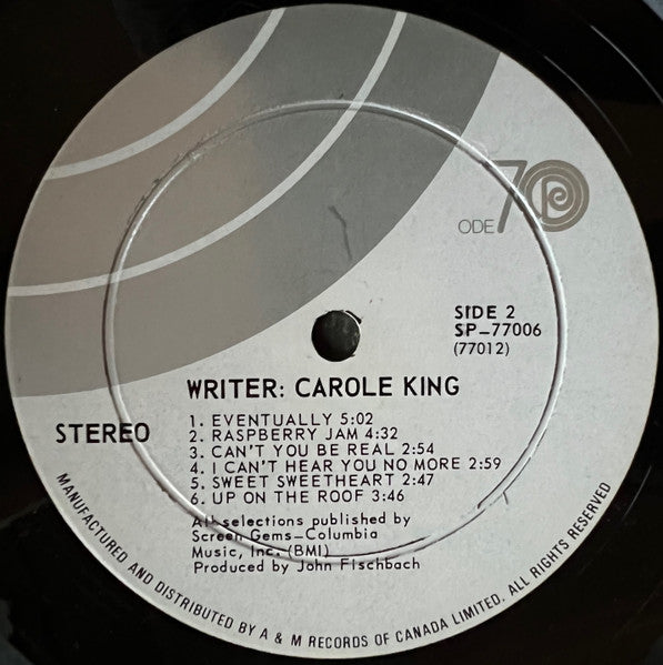 Carole King : Writer: Carole King (LP, Album)