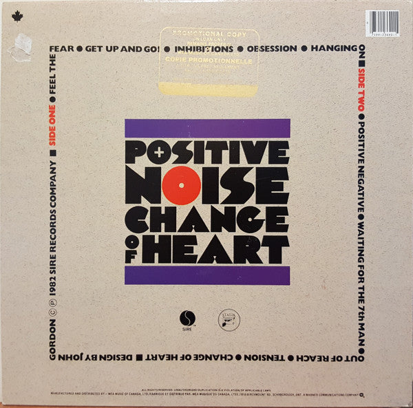 Positive Noise : Change Of Heart (LP, Album)