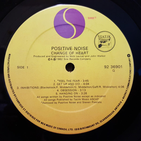 Positive Noise : Change Of Heart (LP, Album)