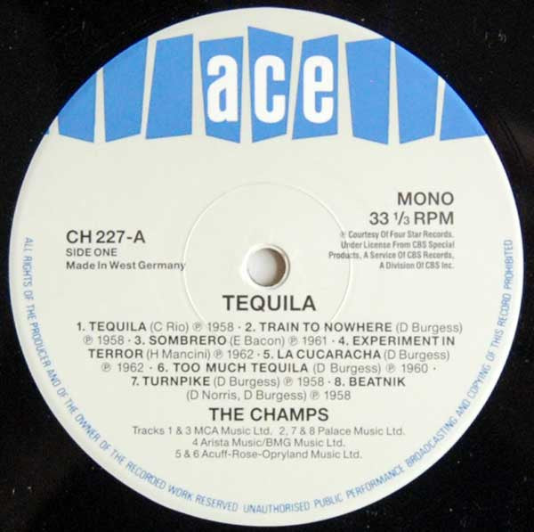 The Champs : Tequila (LP, Comp, Mono)