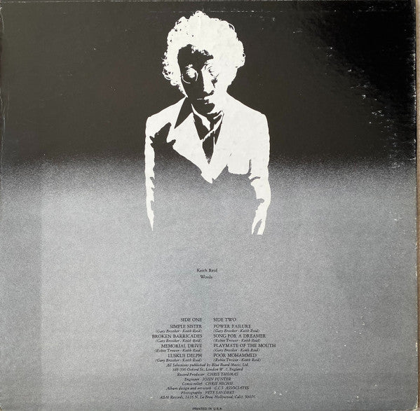Procol Harum : Broken Barricades (LP, Album, RE)