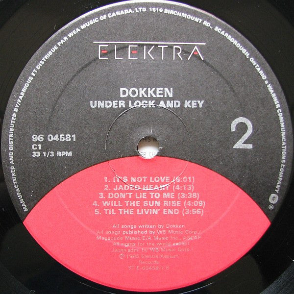 Dokken : Under Lock And Key (LP, Album)
