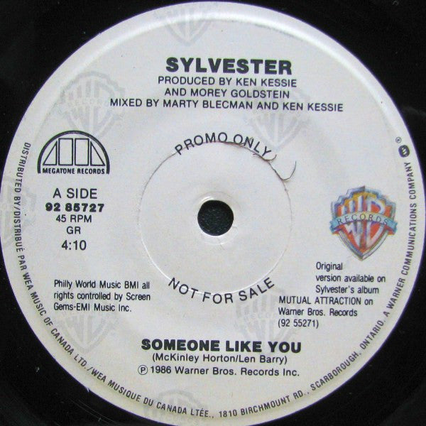 Sylvester : Someone Like You (7", Single, Promo)