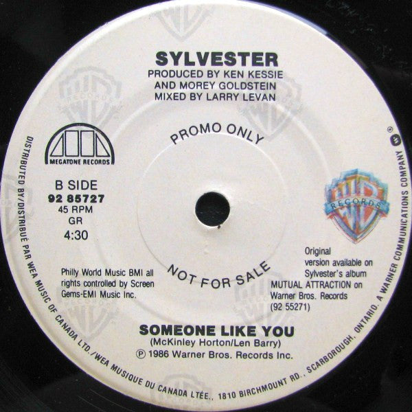 Sylvester : Someone Like You (7", Single, Promo)