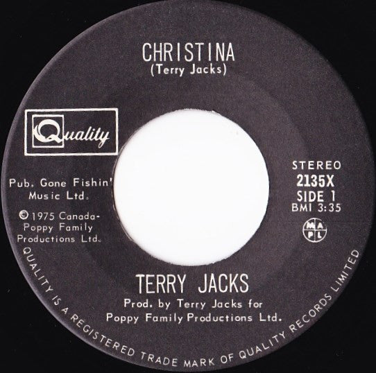 Terry Jacks : Christina (7")