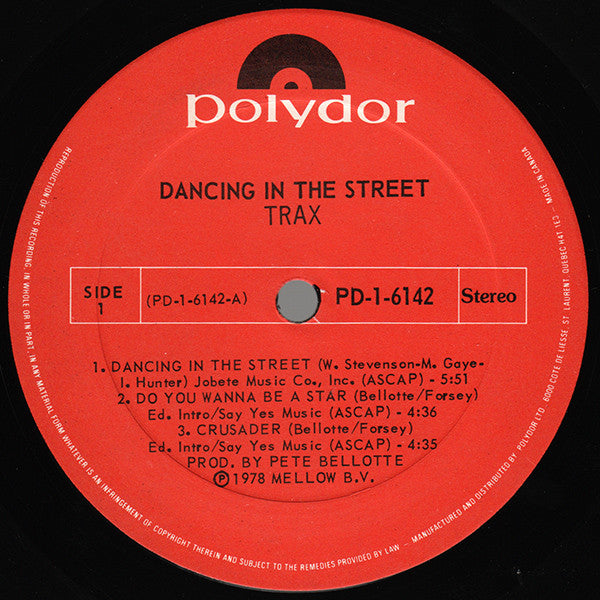 Trax : Dancing In The Street (LP)