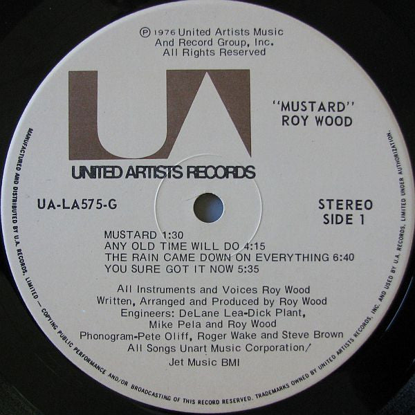 Roy Wood : Mustard (LP, Album)