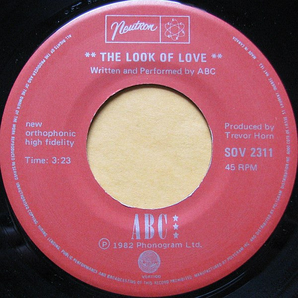 ABC : The Look Of Love (Parts One And Two) (7")