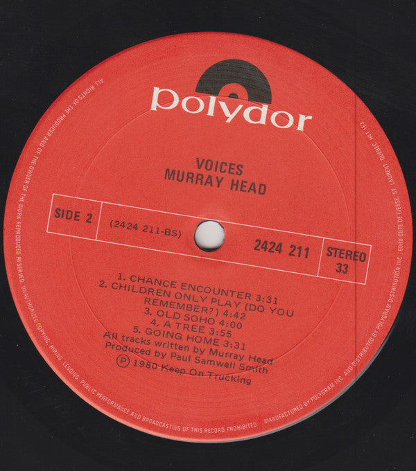 Murray Head : Voices (LP, Album)