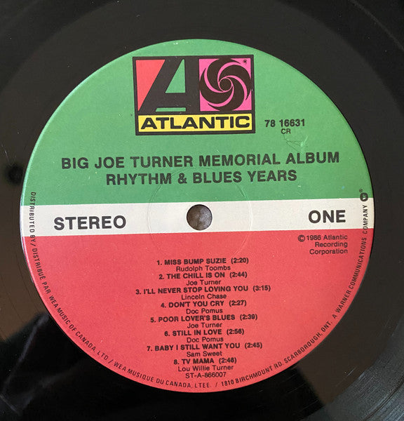 Big Joe Turner : Rhythm & Blues Years (2xLP, Comp, Gat)