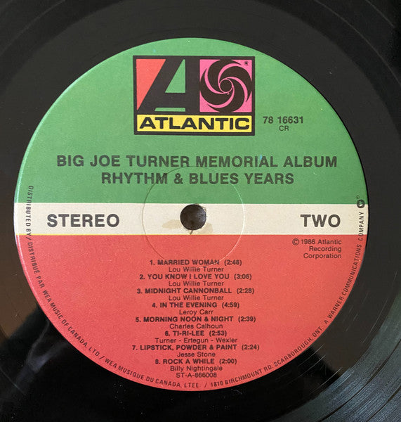 Big Joe Turner : Rhythm & Blues Years (2xLP, Comp, Gat)