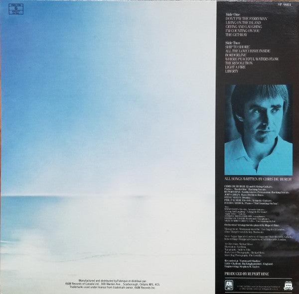 Chris de Burgh : The Getaway (LP, Album, Don)