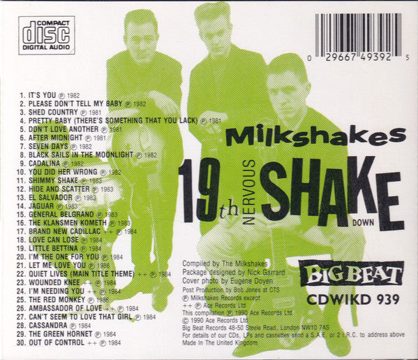 Thee Milkshakes : 19th  Nervous Shakedown (CD, Comp)