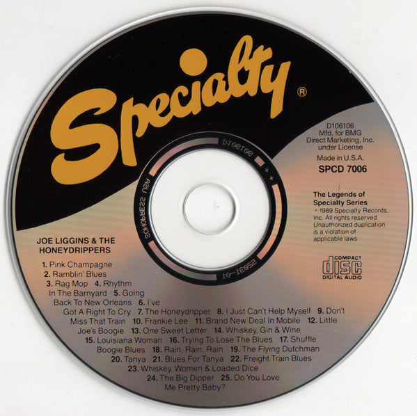 Joe Liggins And The Honeydrippers* : Joe Liggins And The Honeydrippers (CD, Comp, Club, RE)