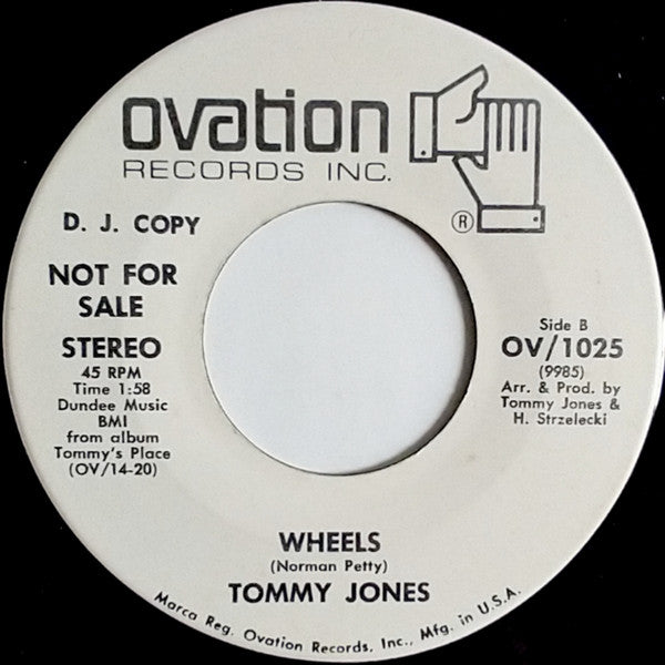 Tommy Jones : Black Mountain Rag (7", Promo)