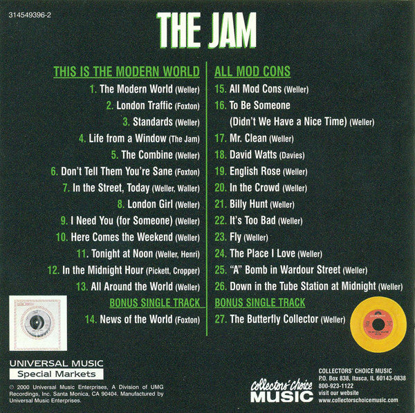 The Jam : This Is The Modern World / All Mod Cons (CD, Comp)